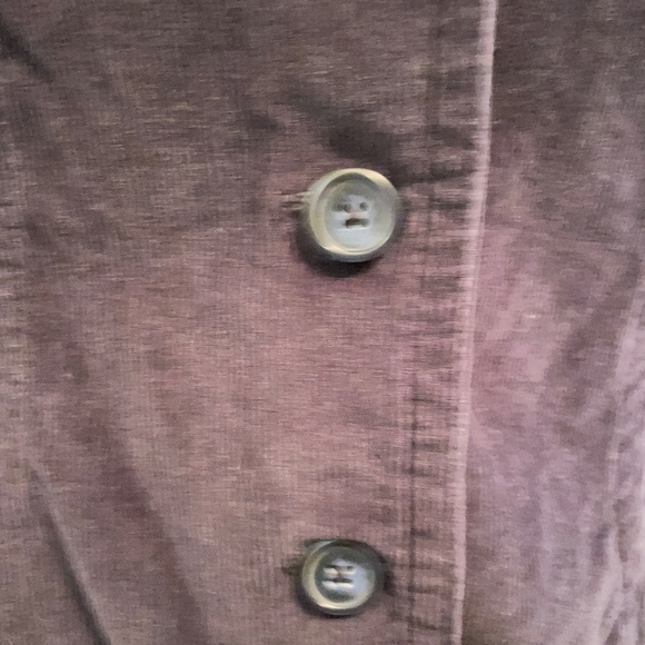 St. Johns Bay blazer long sleeve corduroy cotton blue womens small - Picture 3 of 6